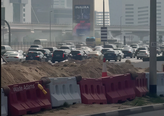 দুবাইয়ের শেখ জায়েদ রোডে গাড়িতে আ’গু’ন; ঘটনাস্থলে পুলিশ, তীব্র যানজট