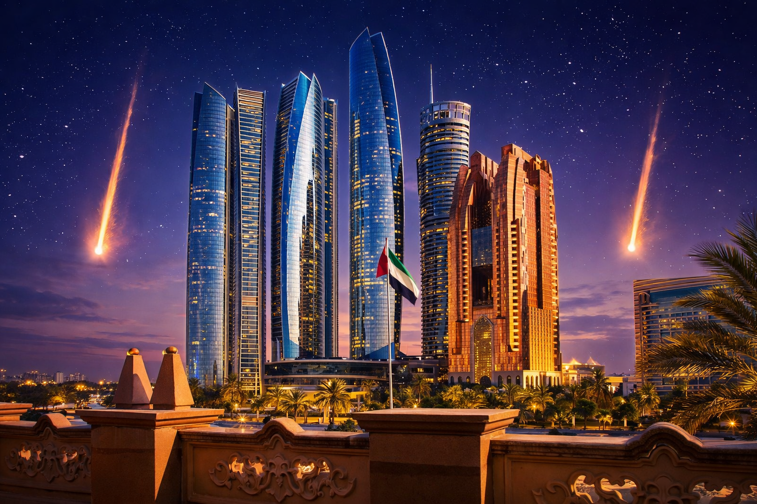 আবুধাবির ইতিহাদ টাওয়ারে আ*ঘা*ত হে*নে*ছে ড্রোনের ধ্বংসাবশেষ