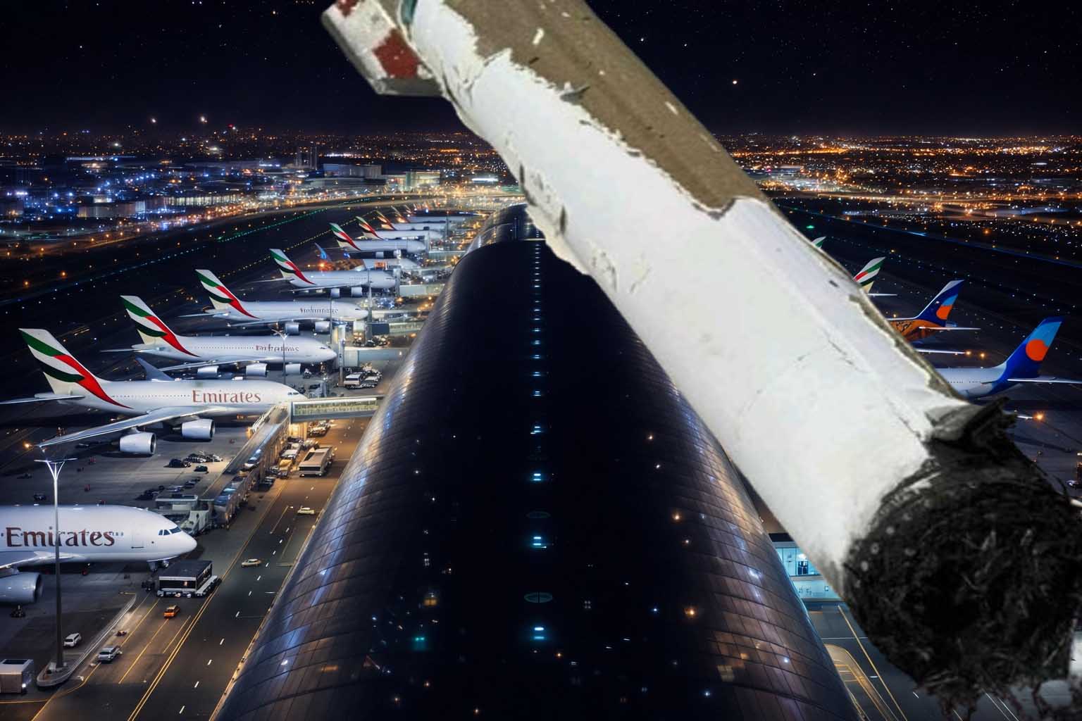 ইরানি  হা*ম*লা*য় ক্ষতিগ্রস্ত দুবাই এয়ারপোর্ট, চার শ্রমিক আ*হ*ত